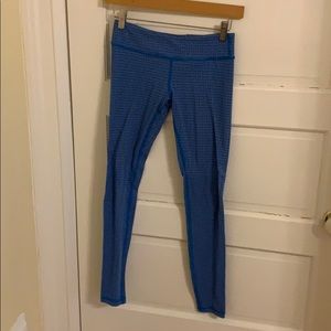 Blue & Grey Patterned Leggings